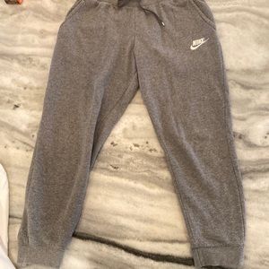 Gray Nike sweatpants